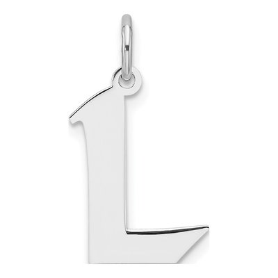 Sterling Silver Letter L Charm