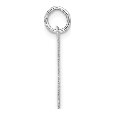 Sterling Silver Block Letter N Charm – view 3