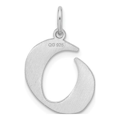 Sterling Silver Block Letter O Charm – view 4