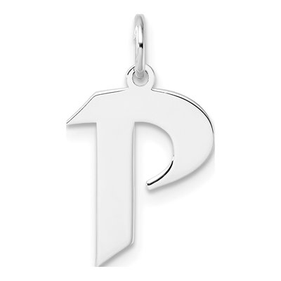 Sterling Silver Letter P Charm
