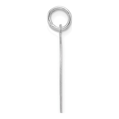 Sterling Silver Letter Q Pendant – view 3