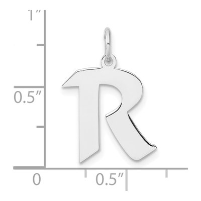 Sterling Silver Letter R Charm – view 5