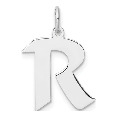 Sterling Silver Letter R Charm