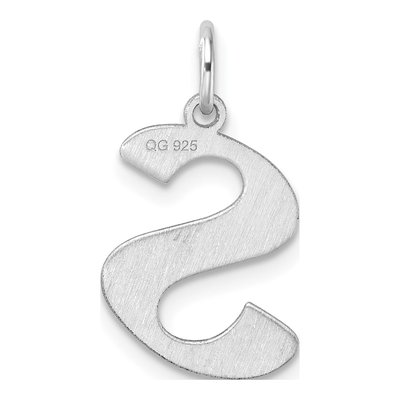Sterling Silver Letter S Charm – view 4