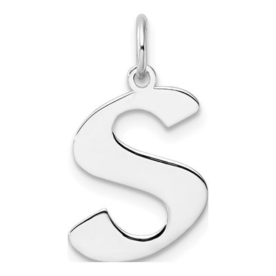 Sterling Silver Letter S Charm