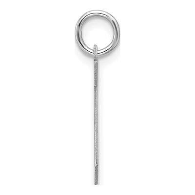 Sterling Silver Block Letter T Charm – view 3