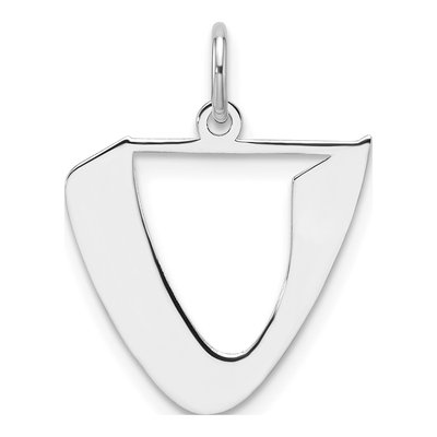 Sterling Silver Block Letter U Charm