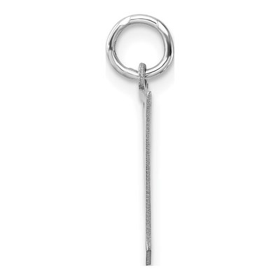 Sterling Silver Letter V Charm – view 3