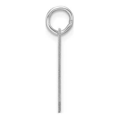 Sterling Silver Block Letter W Charm – view 3