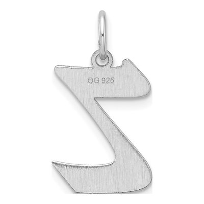 Sterling Silver Letter Z Charm – view 4