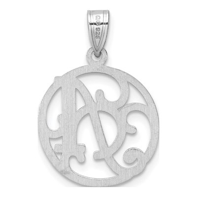 Sterling Silver Letter A Pendant – view 4