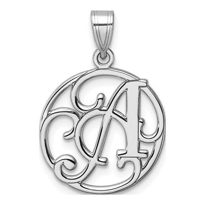 Sterling Silver Letter A Pendant