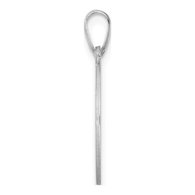 Sterling Silver Script Letter B Pendant – view 3