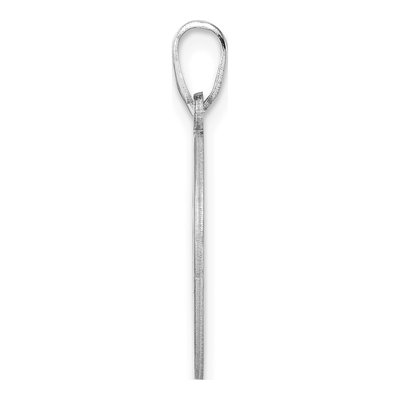Sterling Silver Script Letter E Pendant – view 3