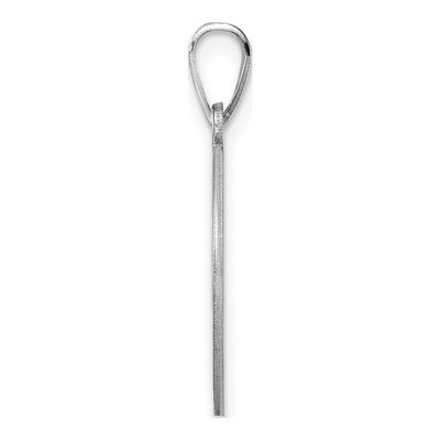 Sterling Silver Script Letter F Pendant – view 3