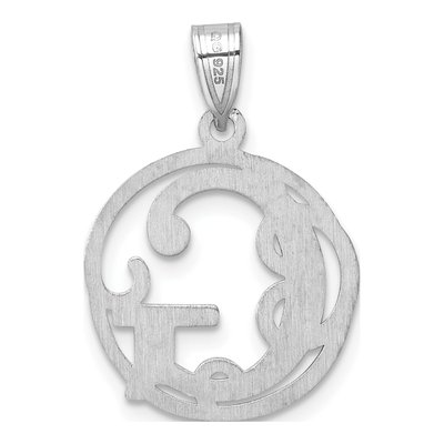 Sterling Silver Letter G Pendant – view 4