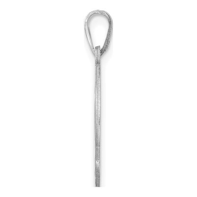 Sterling Silver Script Letter L Pendant – view 3