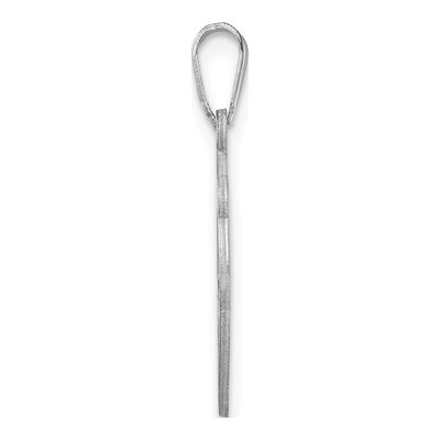 Sterling Silver Letter N Pendant – view 3
