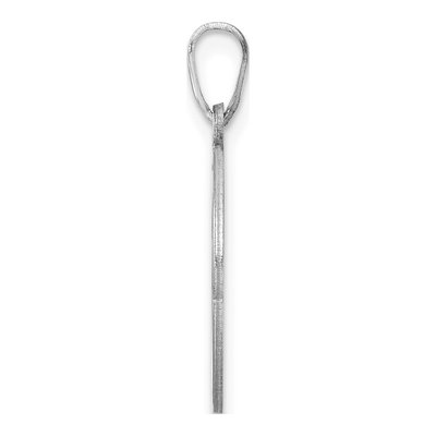 Sterling Silver Letter O Pendant – view 3