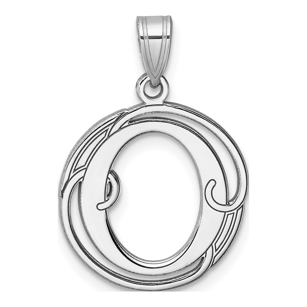 Sterling Silver Letter O Pendant