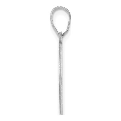 Sterling Silver Script Letter P Pendant – view 3