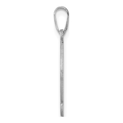 Sterling Silver Letter Q Pendant – view 3