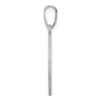Sterling Silver Letter R Pendant – view 3