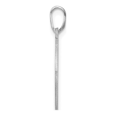 Sterling Silver Script Letter T Pendant – view 3