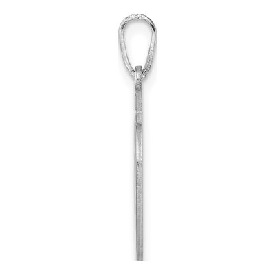 Sterling Silver Letter U Pendant – view 3