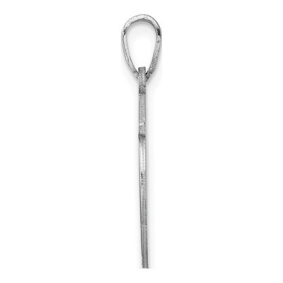 Sterling Silver Letter W Pendant – view 3