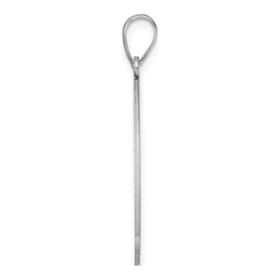 Sterling Silver Large Script Letter A Pendant – view 3