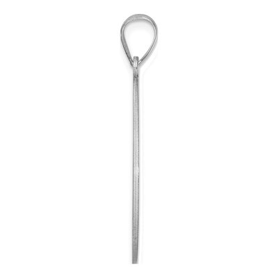 Sterling Silver Script Letter B Pendant – view 3
