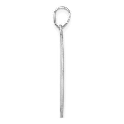 Sterling Silver Script Letter D Pendant – view 3