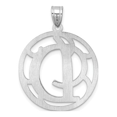 Sterling Silver Script Letter D Pendant – view 4