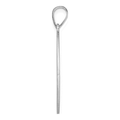 Sterling Silver Script Letter E Pendant – view 3