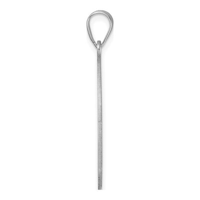 Sterling Silver Large Script Letter H Pendant – view 3