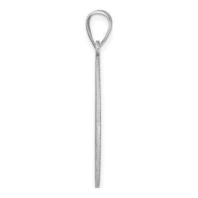 Sterling Silver Script Initial I Pendant – view 3
