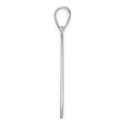 Sterling Silver Letter K Pendant – view 3