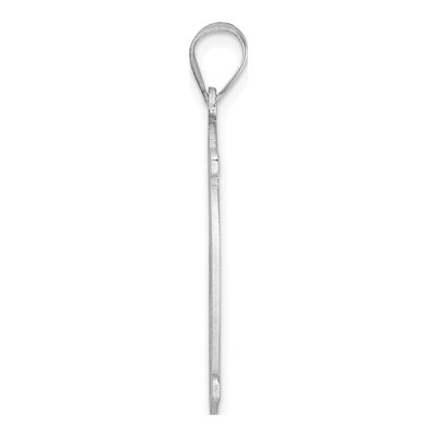Sterling Silver Large Letter M Pendant – view 3