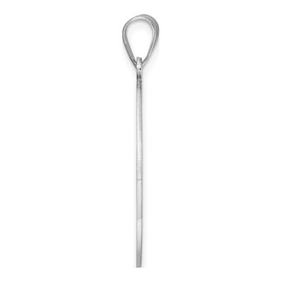 Sterling Silver Script Letter N Pendant – view 3