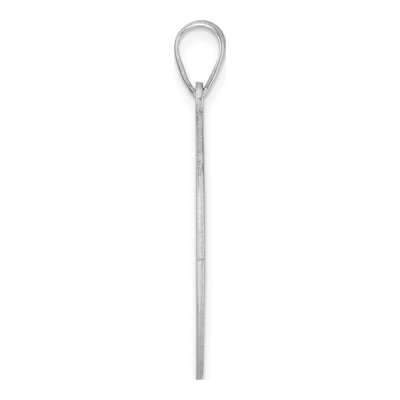 Sterling Silver Large Script Letter O Pendant – view 3