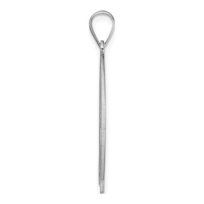 Sterling Silver Script Letter Q Pendant – view 3