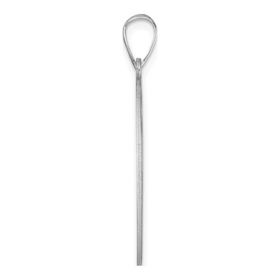 Sterling Silver Script Letter R Pendant – view 3