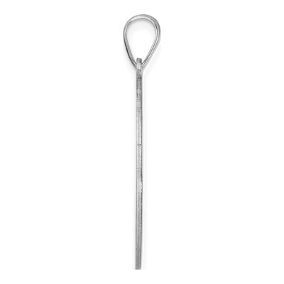 Sterling Silver Script Letter T Pendant – view 3