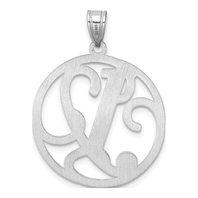 Sterling Silver Letter Y Pendant – view 4