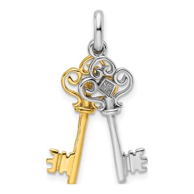 Sterling Silver Key Pendant – view 4