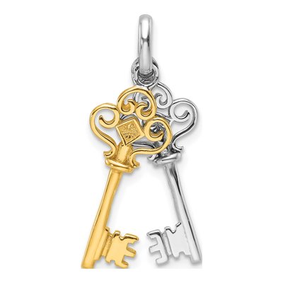 Sterling Silver Key Pendant