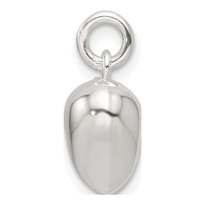 Sterling Silver Puffed Heart Pendant – view 3