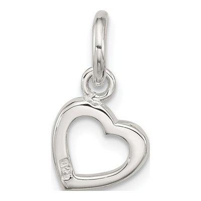 Sterling Silver Open Heart Pendant – view 4