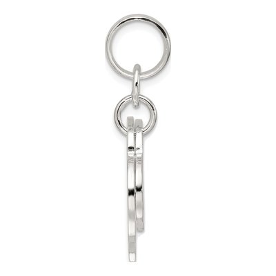 Sterling Silver Open Heart Pendant – view 3